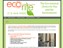 Tablet Screenshot of ecoriteinsulation.com